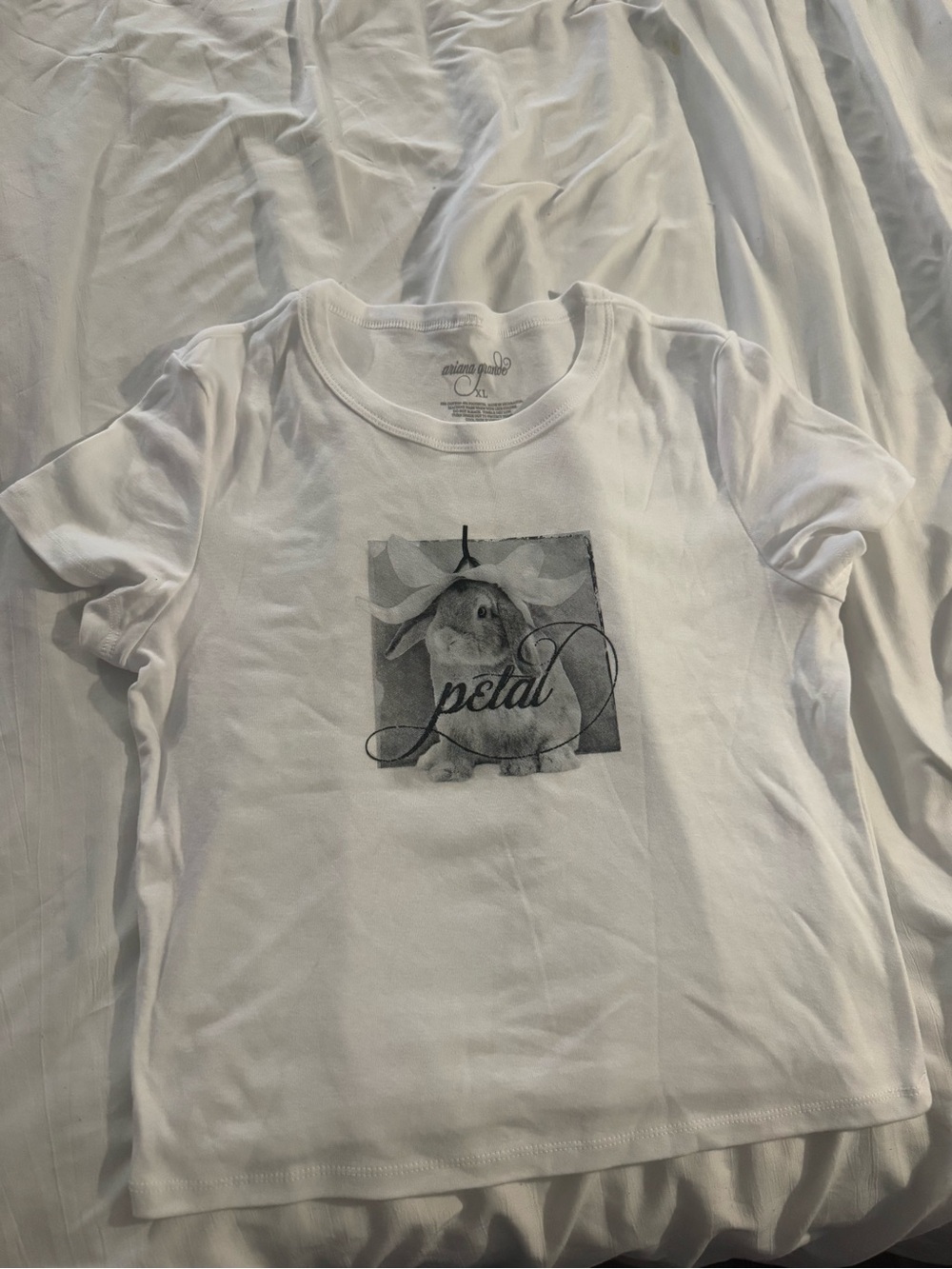 Ariana Grande Bunny Petal Baby Tee